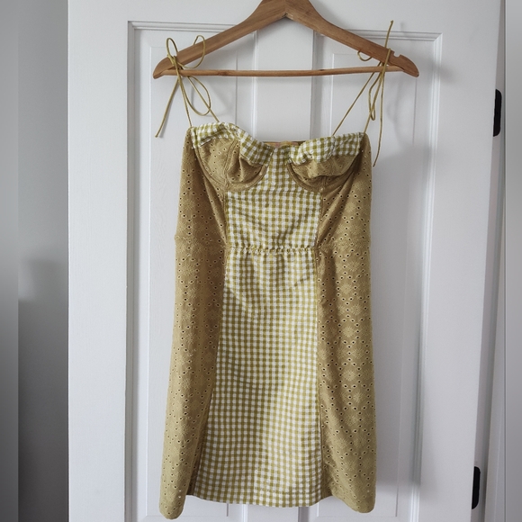 Urban Outfitters Felicity Eyelet Underwired Bustier Dress - Picture 5 of 11